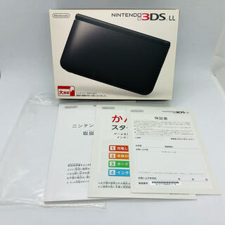 ニンテンドー3DS(ニンテンドー3DS)の3DSLL（ブラック）箱＆説明書(その他)