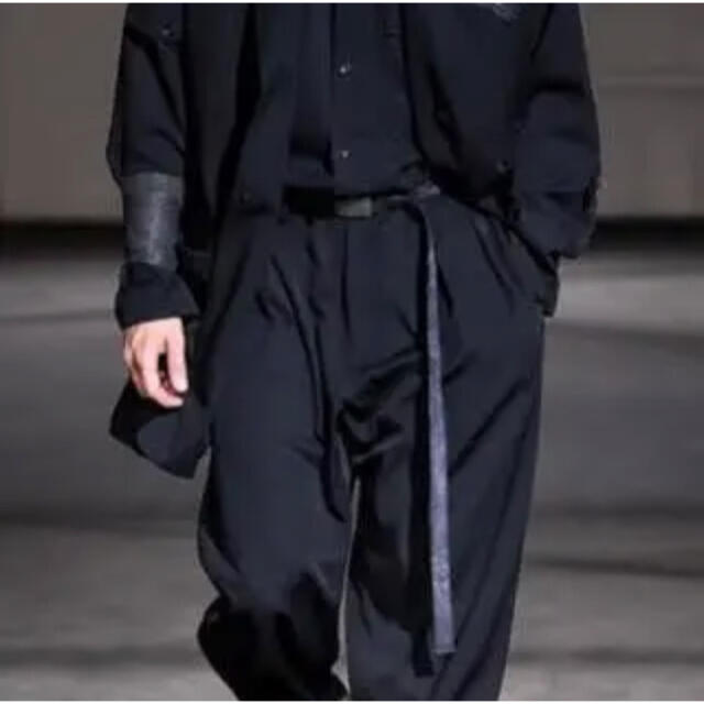 ヨウジヤマモト ロングベルト 革ベルト Yohji Yamamoto モノトーン ...