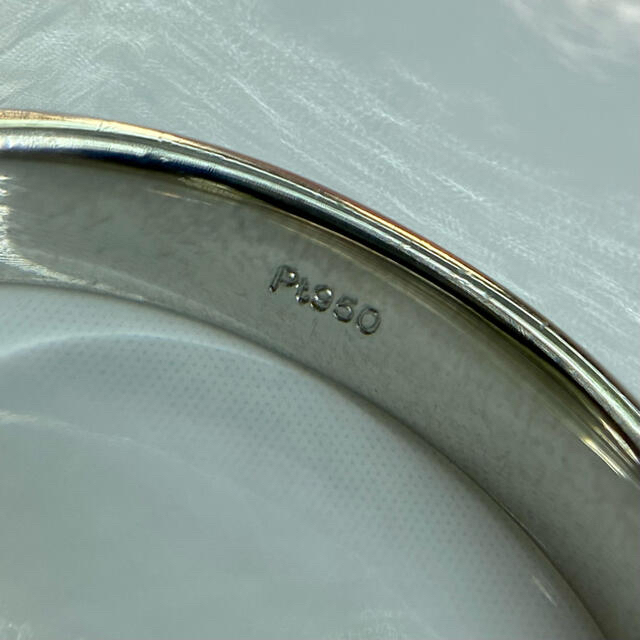 【新品】Pt950 甲丸リング7号 2.5mm幅［29］ レディースのアクセサリー(リング(指輪))の商品写真