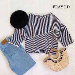 フレイアイディー(FRAY I.D)のchi様専用《FRAY I.D 》ストライプトップス春トップス　ミックストップス(カットソー(長袖/七分))