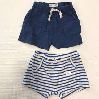 ザラキッズ(ZARA KIDS)のZARA BABY ショートパンツ 2枚セット(パンツ)