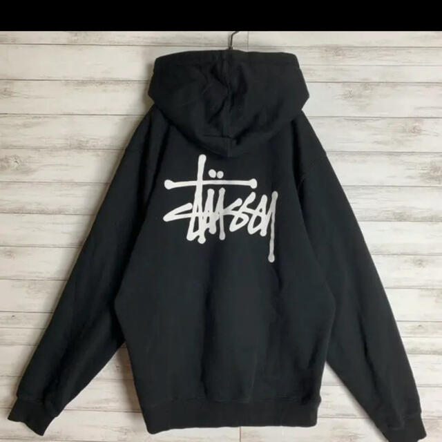 【即完売モデル】 STUSSY ステューシー パーカー  デカロゴ 定番 美品STUSSYステューシー色柄