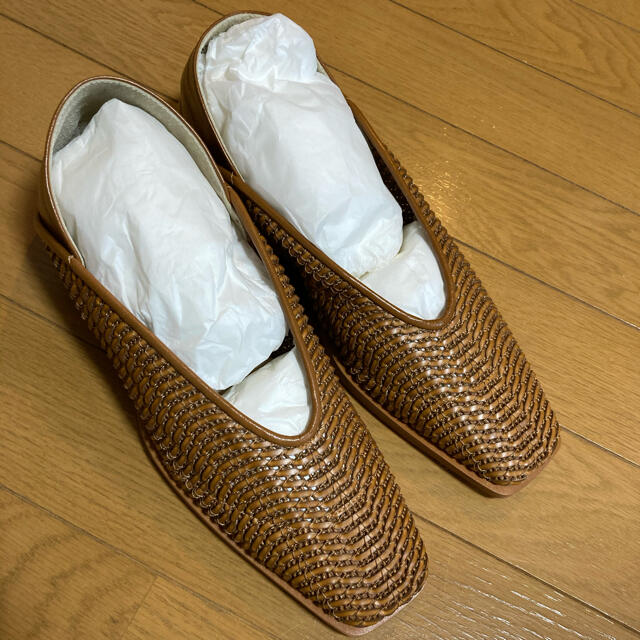 CLANE  2WAY MESH FLAT SHOES camel 38 レディースの靴/シューズ(サンダル)の商品写真