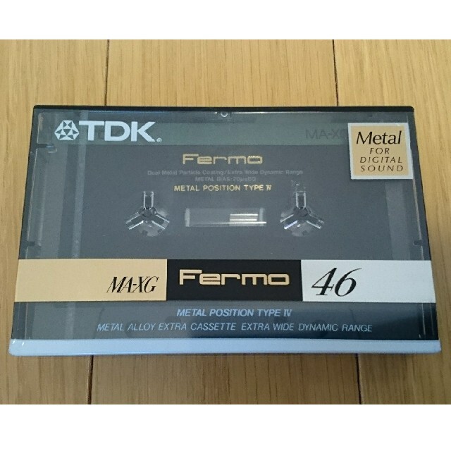 未開封メタルカセットテープ TDK MA-XG Fermo 46 (出品その３)