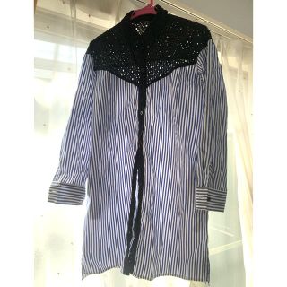 ザラ(ZARA)の【ZARA】シャツワンピース　美品(ひざ丈ワンピース)