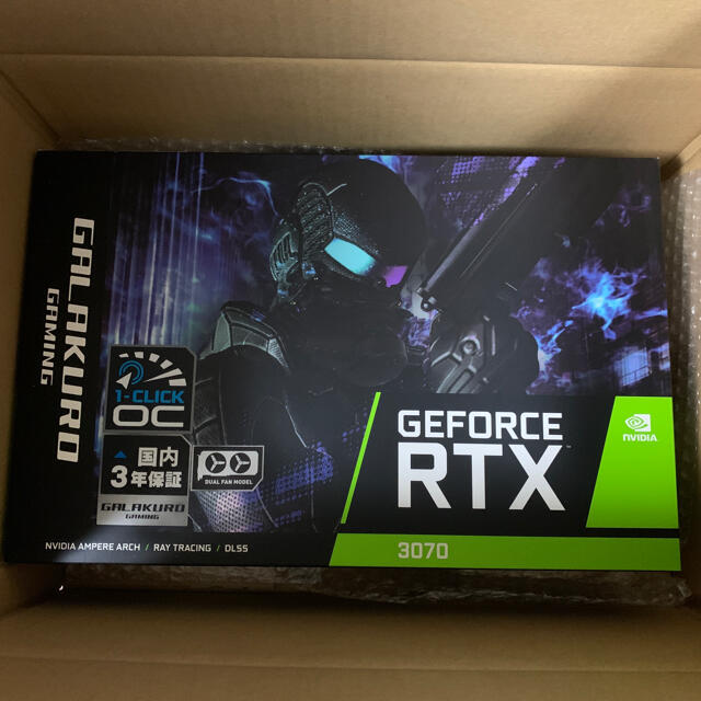 玄人志向 GG-RTX3070-E8GB/OC/DF2 新品