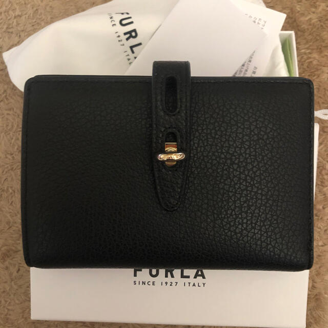 Furla(フルラ)のFURLA黒お財布1回短時間使用 レディースのファッション小物(財布)の商品写真