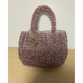 バイオレットハンガー(Violet Hanger)のバイオレット　ハンガー  キラキラビーズバッグ☆(ハンドバッグ)