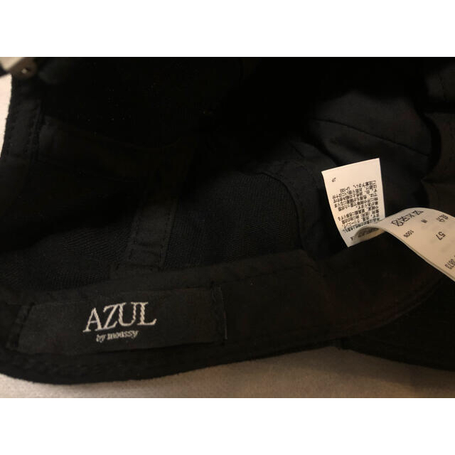 AZUL by moussy(アズールバイマウジー)のキャスケット 帽子 AZUL ブラック レディースの帽子(キャップ)の商品写真