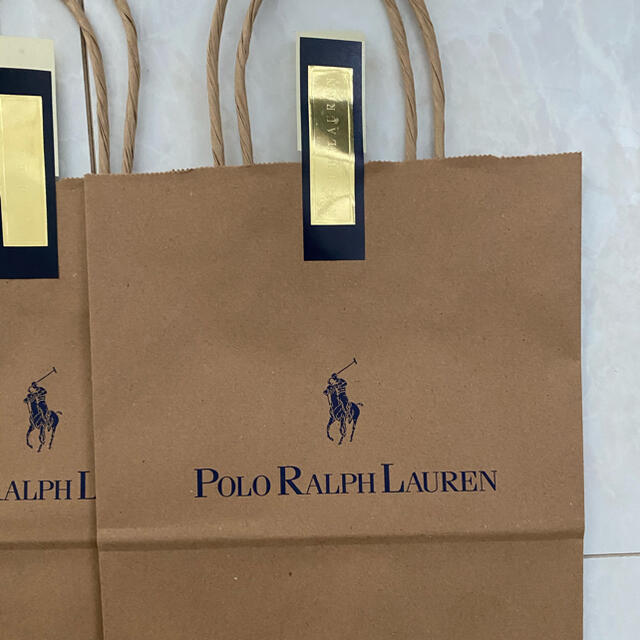 POLO RALPH LAUREN(ポロラルフローレン)のPolo Ralph Lauren 紙袋4枚セット　シール付き レディースのバッグ(ショップ袋)の商品写真