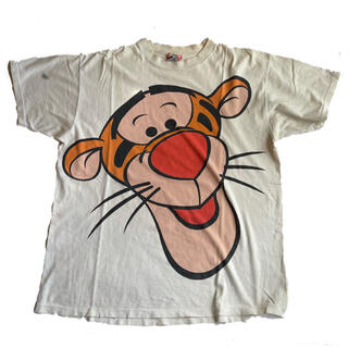 ディズニー(Disney)のレア！ 90s ビンテージ　アメリカ製　ディズニー ティガー  Tシャツ(Tシャツ/カットソー(半袖/袖なし))