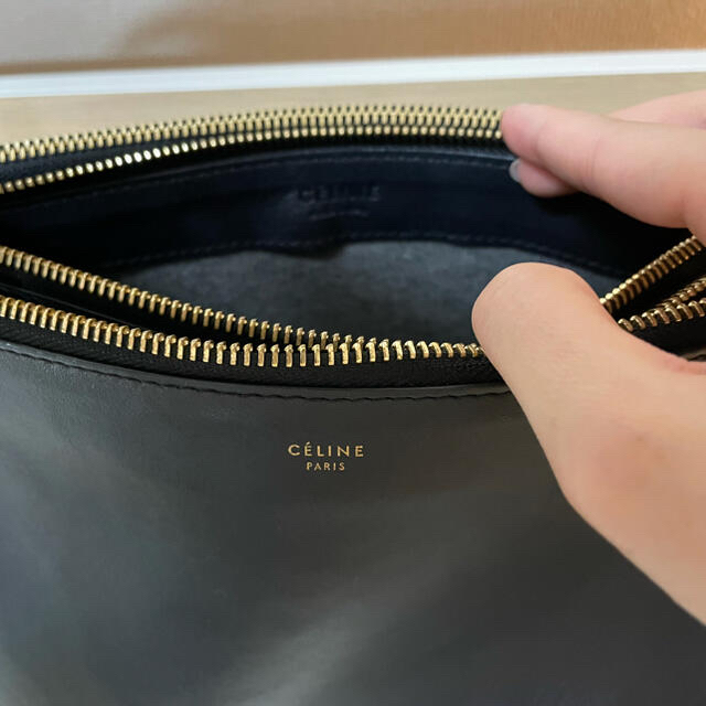 celine - an様専用【正規品】CELINE セリーヌ 旧ロゴ トリオ ラージ 黒 ...