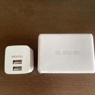 エレコム(ELECOM)の充電器2個　USB-A USB-C(バッテリー/充電器)