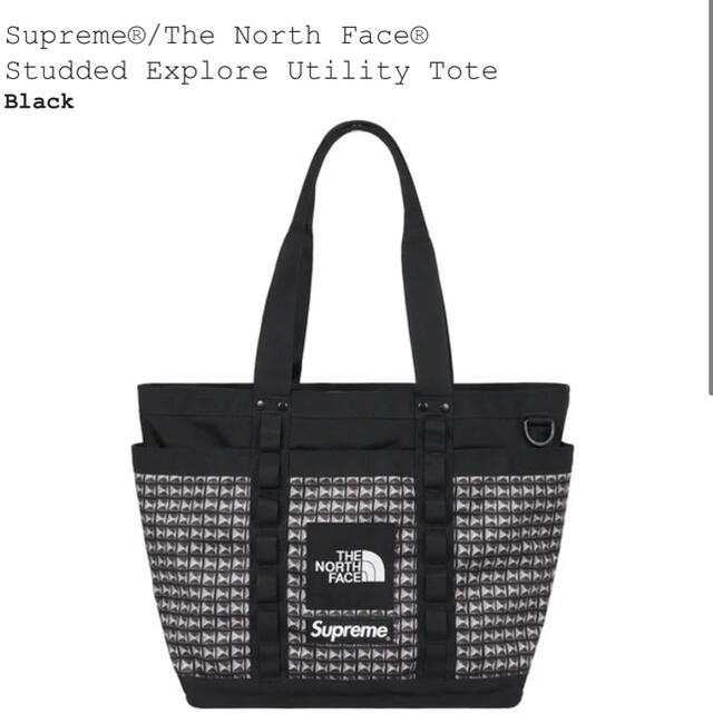 Supreme(シュプリーム)のSupreme the north face Studed tote ブラック レディースのバッグ(トートバッグ)の商品写真