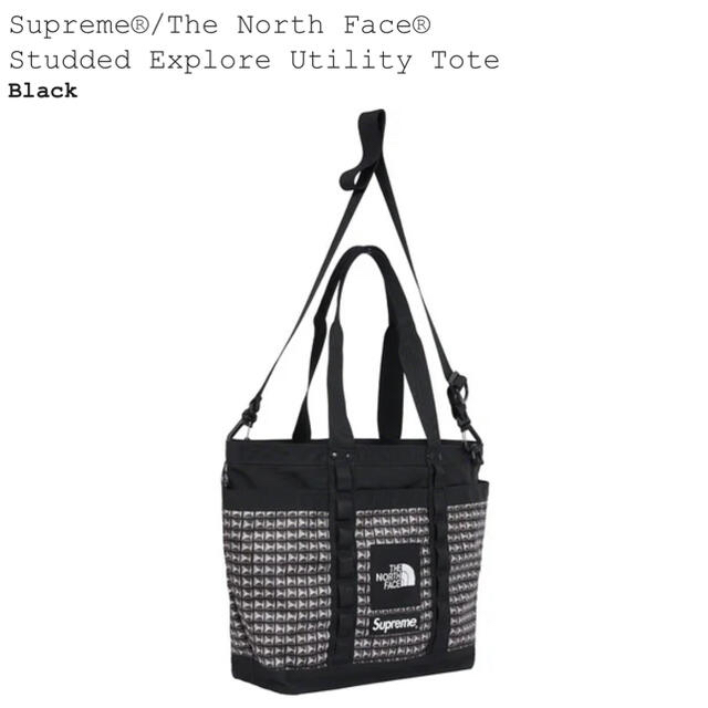 Supreme(シュプリーム)のSupreme the north face Studed tote ブラック レディースのバッグ(トートバッグ)の商品写真