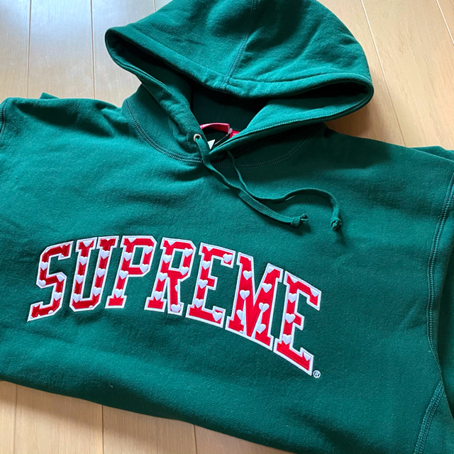 Supreme Hearts Arc Hooded Sweatshirt 緑