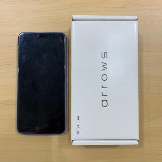 アローズ(arrows)の【485】arrows U 801FJ ブルー SIMロック解除済(スマートフォン本体)