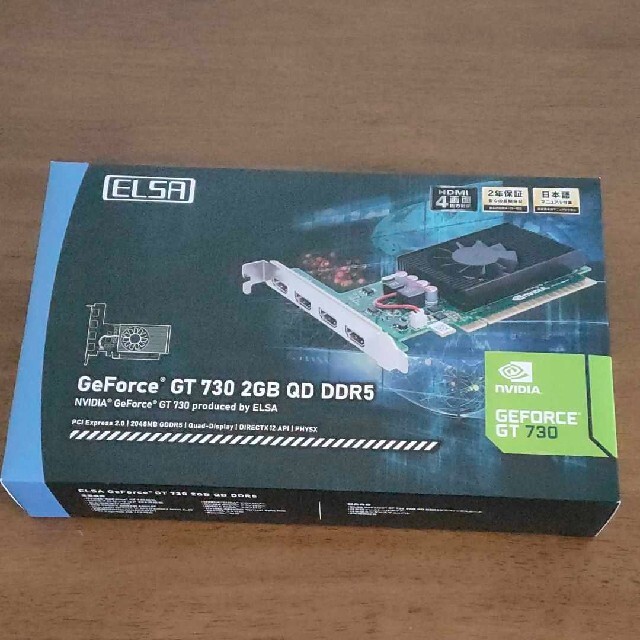 ELSA グラフィックボード GeForce GT730 新品未使用 2GB