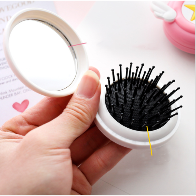 くし 折りたたみ ヘアブラシ 可愛い携帯ミラー付きの通販 By キナコ S Shop ラクマ くし 折りたたみ ヘアブラシ 可愛い携帯ミラー付きの通販 By キナコ S Shop ラクマ