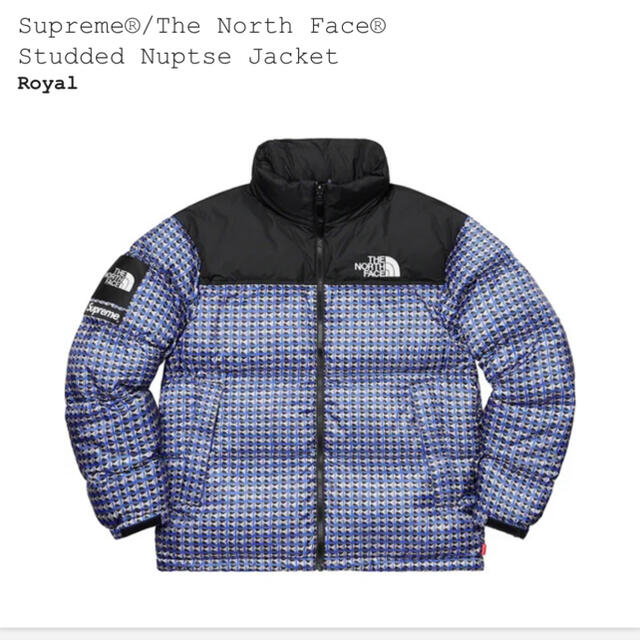 【即日発送可】Supreme TNF Nuptse Jacket 青 S