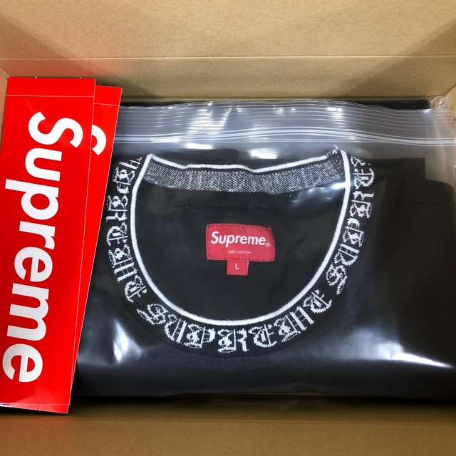 Supreme Old English Collar Logo L/S Top