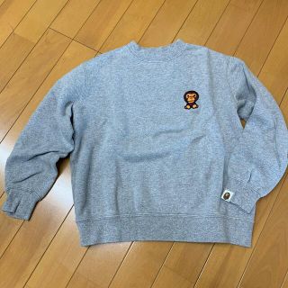 アベイシングエイプ(A BATHING APE)のBAPE KIDS  ベビーマイロ スウェット 130 刺繍　エイプ(ジャケット/上着)