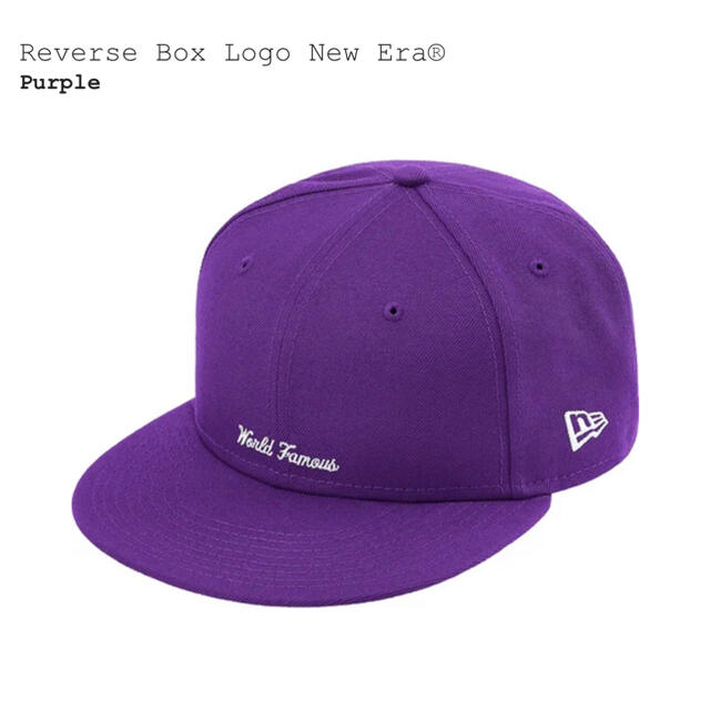 シュプリーム　Reverse Box Logo New Era 1/4キャップ