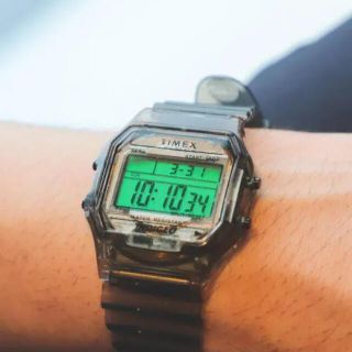 ビームス(BEAMS)のTIMEX BEAMS 別注 ブラック スケルトン 腕時計(腕時計(デジタル))