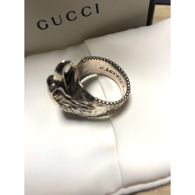Gucci - ⭐️新品 GUCCI アンガーフォレスト イーグルヘッドリング24号
