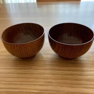 ムジルシリョウヒン(MUJI (無印良品))の無印良品　漆器 すり漆汁椀 小　2個セット(食器)