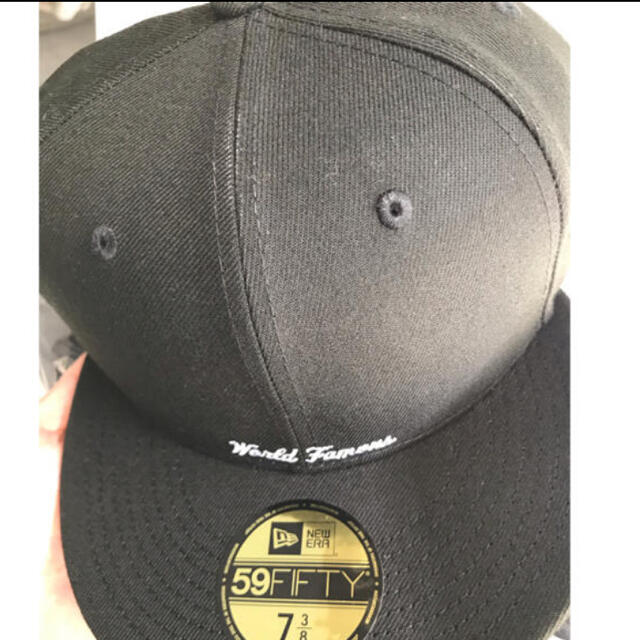 黒レシートのコピーを付けますsupreme reverse box logo new era 7 3/8 黒