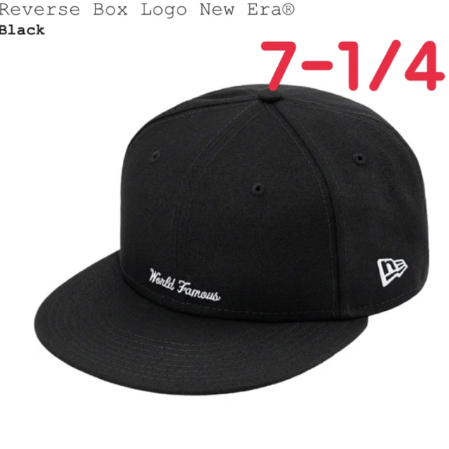 メンズsupreme reverse box logo newera