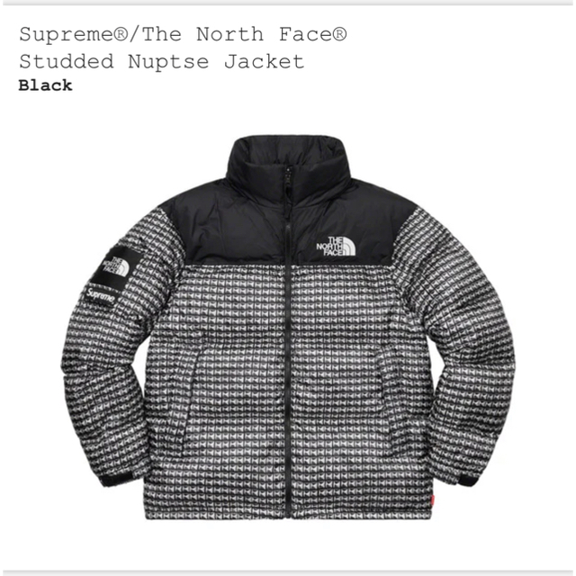 Supreme north face studded nuptse M 2