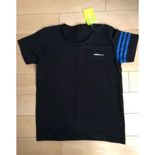 アディダス(adidas)のお値下げ⭐︎タグ付き新品⭐︎150 adidas neo コットンTシャツ 黒(Tシャツ/カットソー)