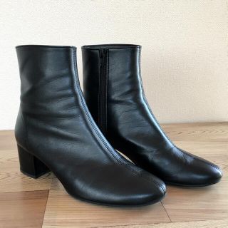 アーバンリサーチ(URBAN RESEARCH)の【美品USED】ロデスコ　EMELINA プレーンブーツ　38 ブラック　黒(ブーツ)