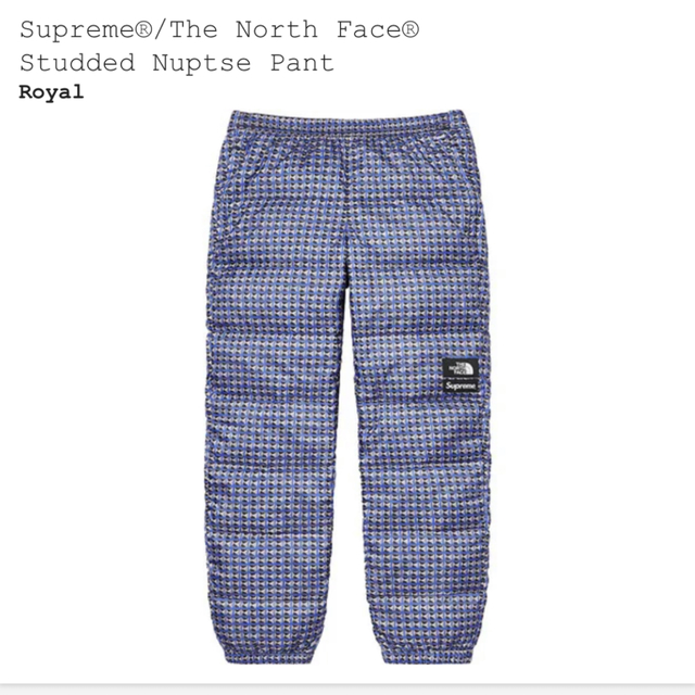 パンツ最終値下げSupreme North Studded Nuptse Pant L