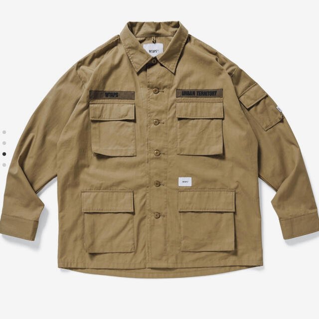 ミリタリージャケットWTAPS JUNGLE LS 02 SHIRT BEIGE