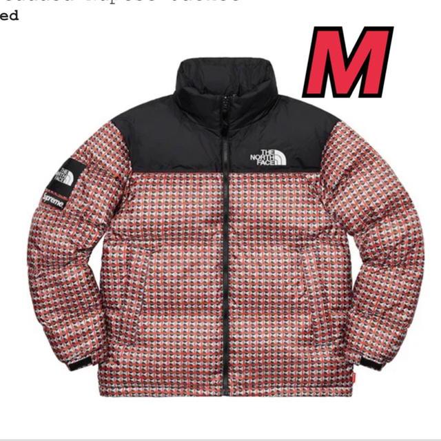 Supreme the north face Nuptse 赤 M - ダウンジャケット