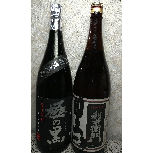 ★格安❗️極の黒かめつぼ熟成・利右衛門黒各薩摩芋焼酎1.8L 食品/飲料/酒の酒(焼酎)の商品写真