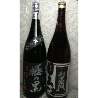 ★格安❗️極の黒かめつぼ熟成・利右衛門黒各薩摩芋焼酎1.8L(焼酎)