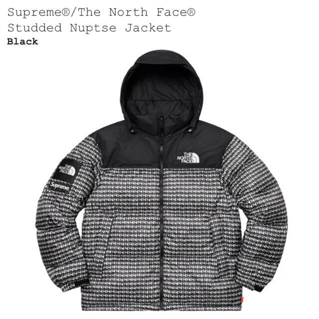 Supreme(シュプリーム)の黒M Supreme North Face Studded Nuptse  メンズのジャケット/アウター(ダウンジャケット)の商品写真