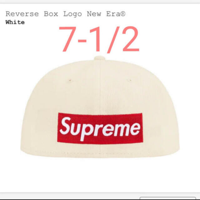 メンズSupreme Reverse Box Logo New Era ホワイト