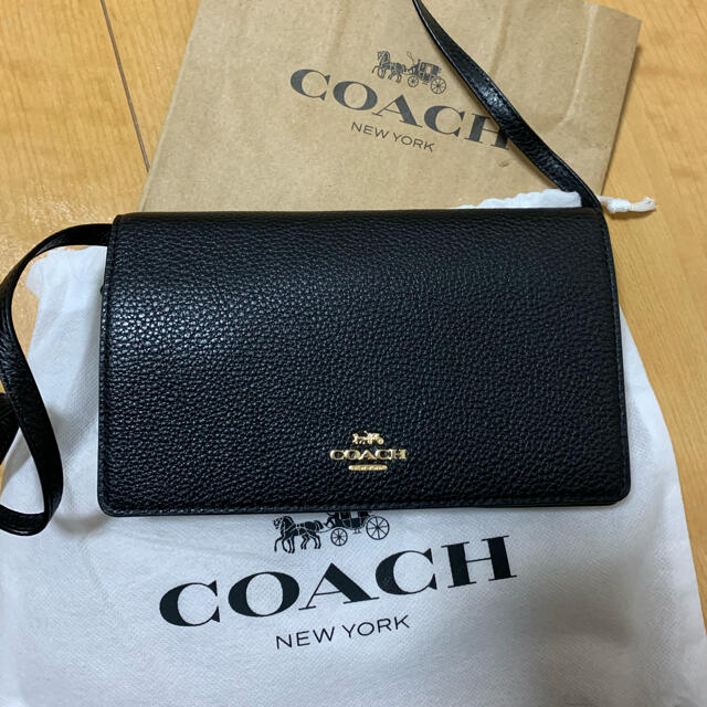 COACH(コーチ)の【新品】コーチ COACH バッグ 斜めがけショルダー ブラック 黒 s レディースのバッグ(クラッチバッグ)の商品写真