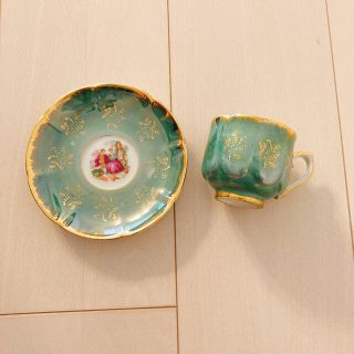 フランフラン(Francfranc)のオパールシェル　cup&saucerセット(グラス/カップ)