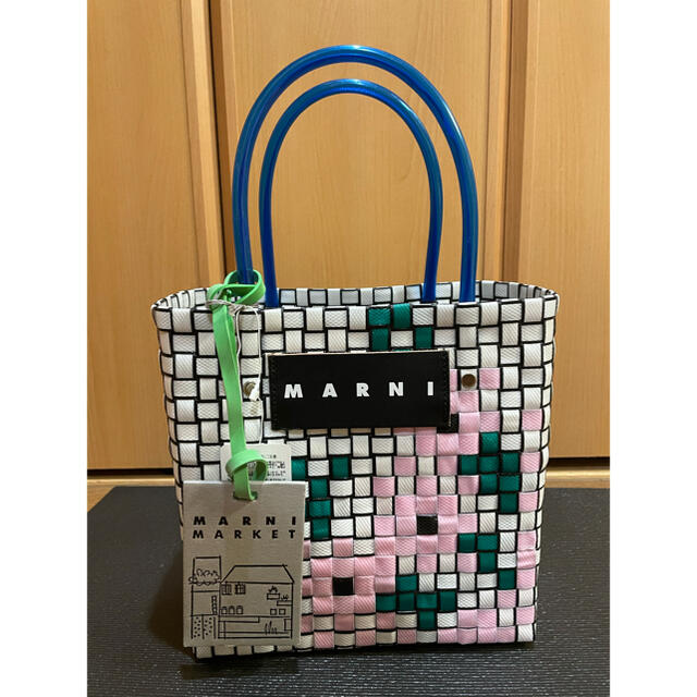 Marni - 【新品】マルニ フラワー カフェ ピクニックバッグ カゴバッグ