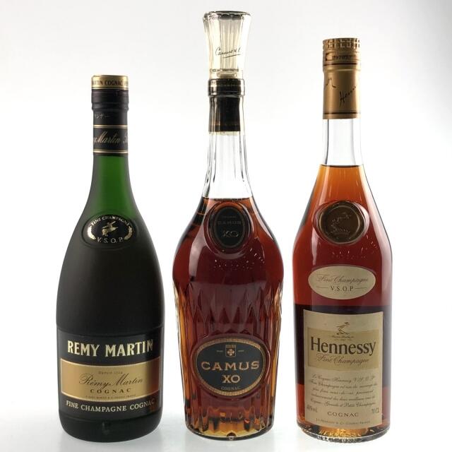 3本 REMY MARTIN CAMUS Hennessy コニャック