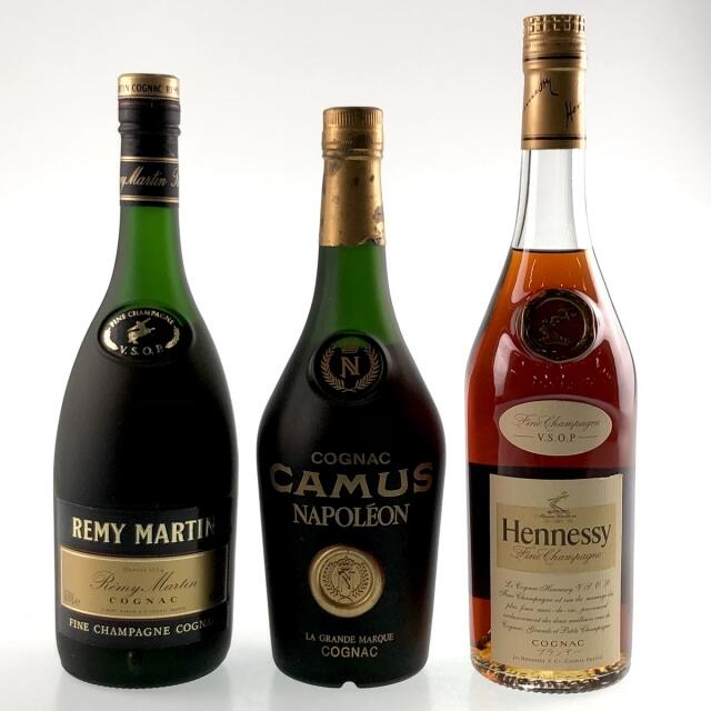 3本 REMY MARTIN CAMUS Hennessy コニャック