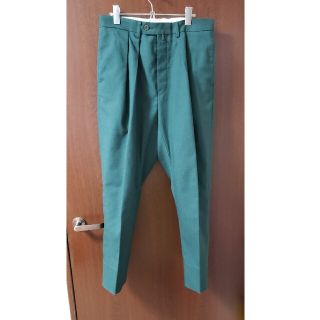 コモリ(COMOLI)のNEAT-“TAPERED” HOPSACK GREEN(スラックス)