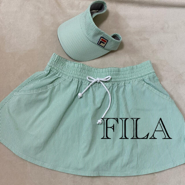 FILA - FILA スコートとサンバイザーのセット。* ゚ + 。・゚・。・の通販