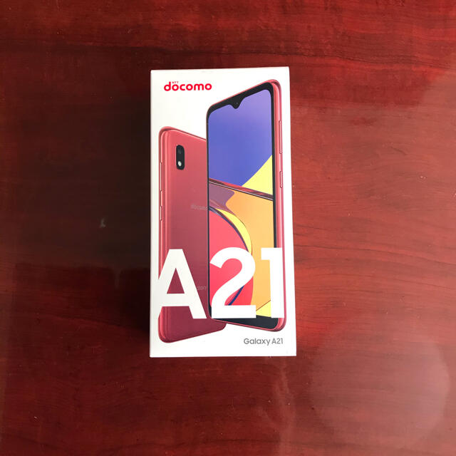 Galaxy A21 SC-42A Red新品、SIMフリースマホ/家電/カメラ